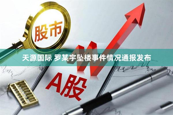 天源国际 罗某宇坠楼事件情况通报发布