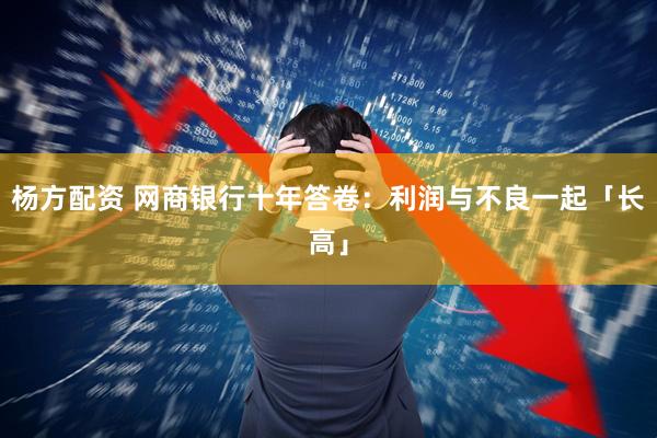 杨方配资 网商银行十年答卷：利润与不良一起「长高」