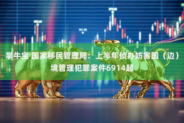 掌牛宝 国家移民管理局：上半年侦办妨害国（边）境管理犯罪案件6914起